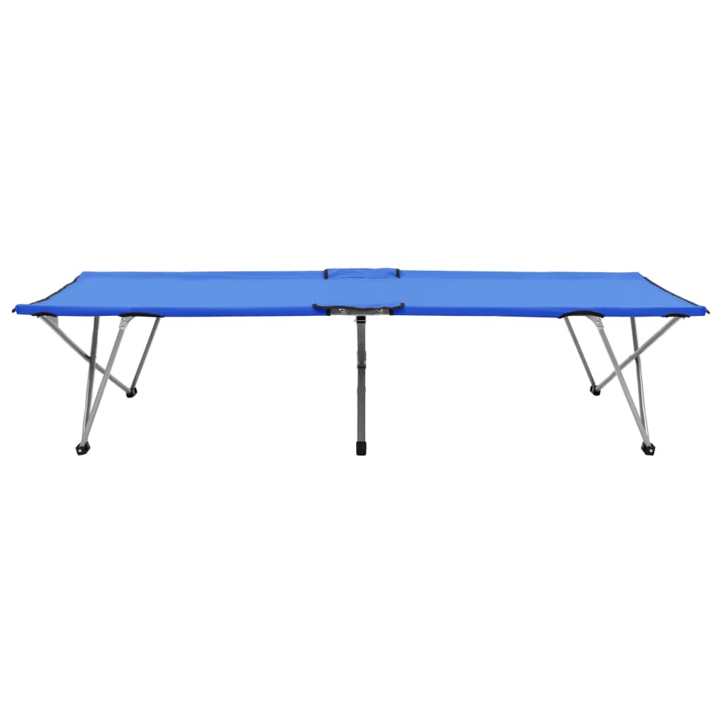Camping Bed 206x75x45 cm XXL Blue